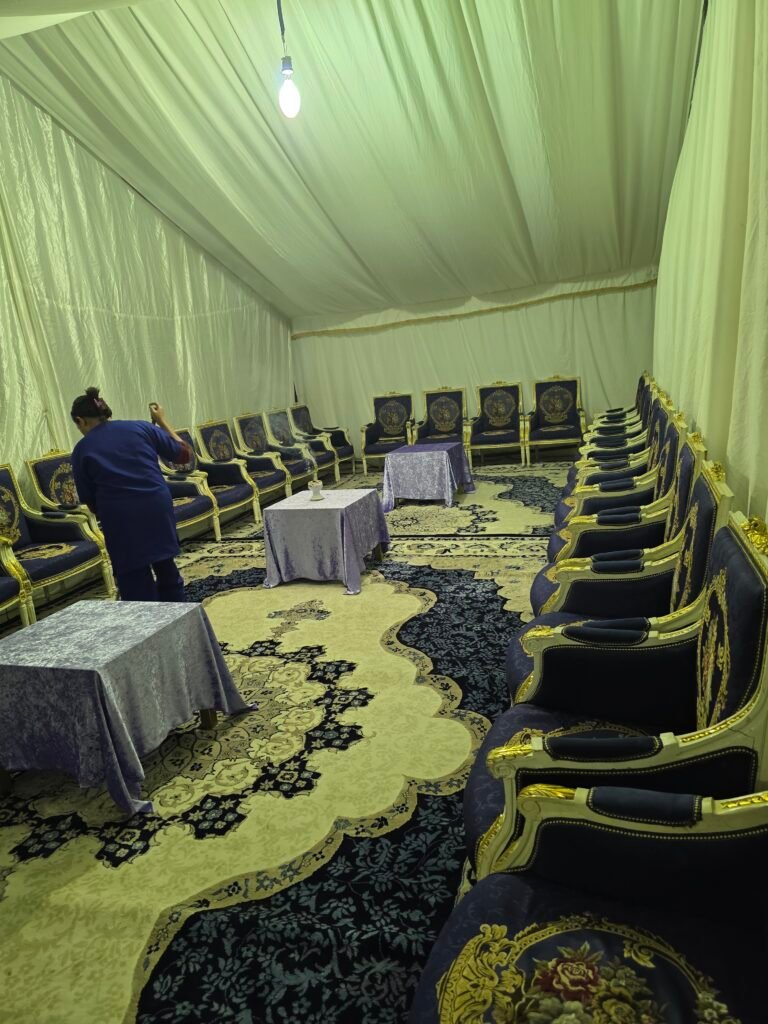 Funeral Tent Setup Duba
