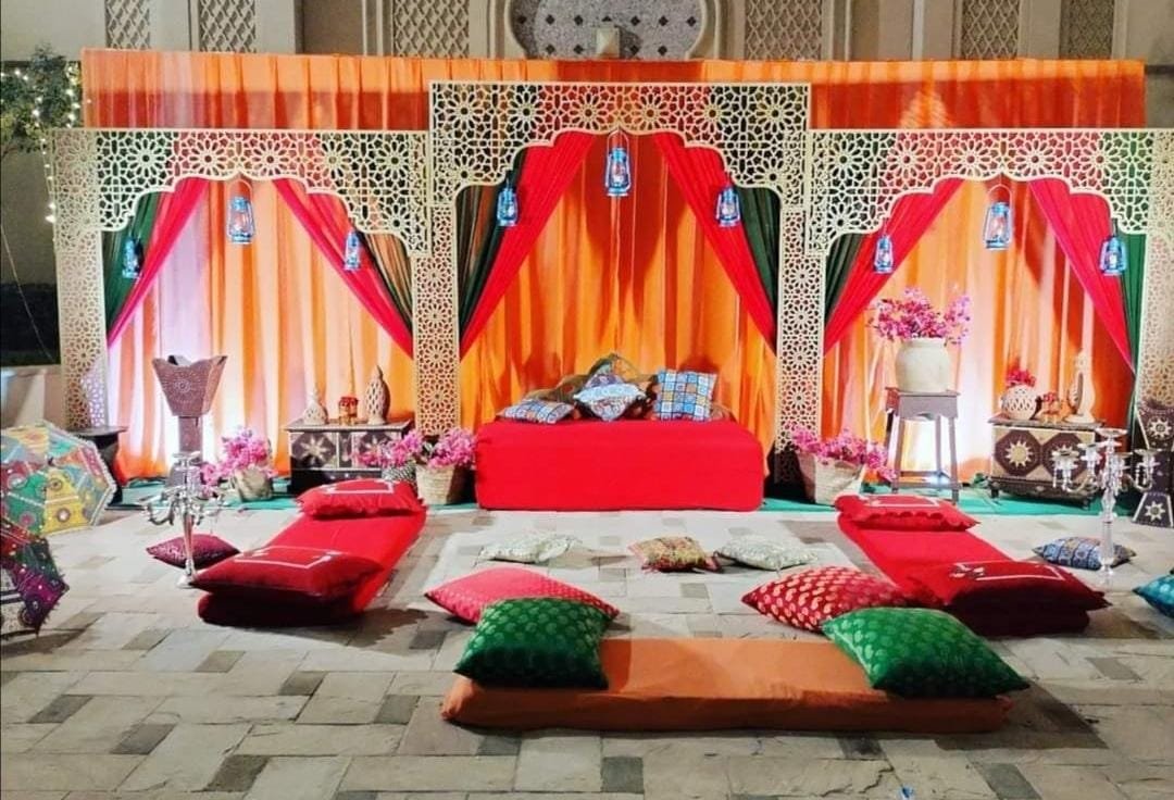 Henna stage decoration UAE