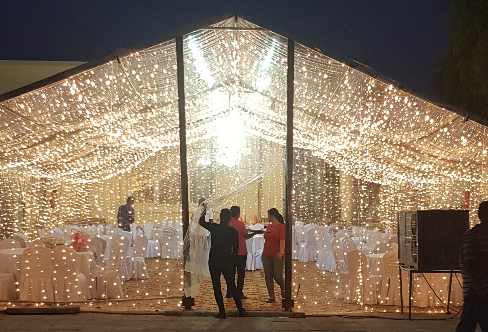 Majlis tent event setup UAE