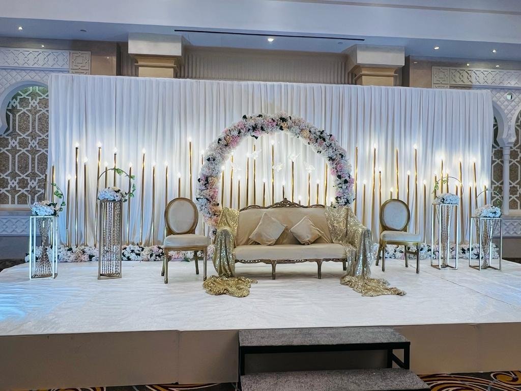Engagement stage decoration UAE