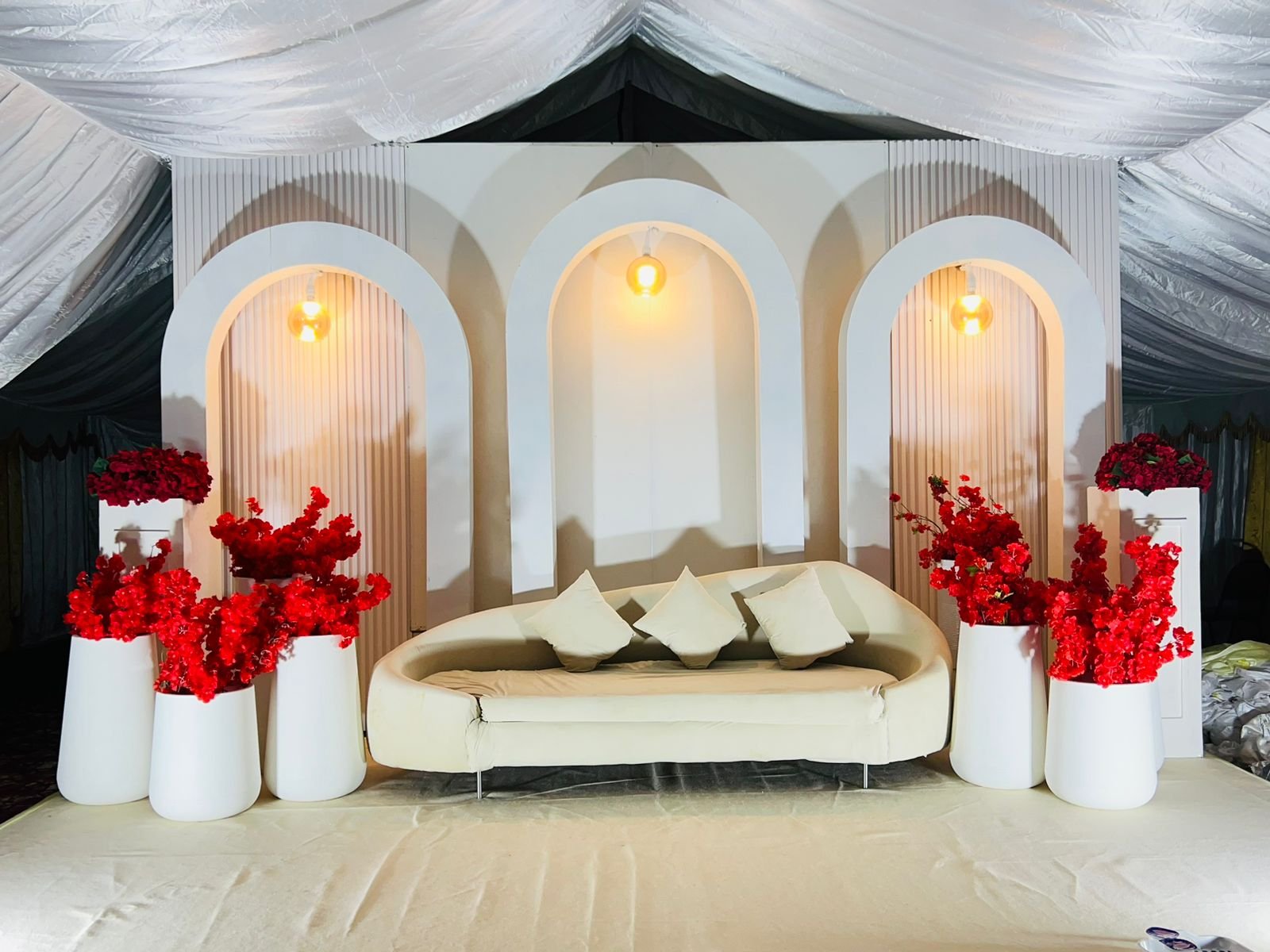 Engagement stage decoration in Dubai