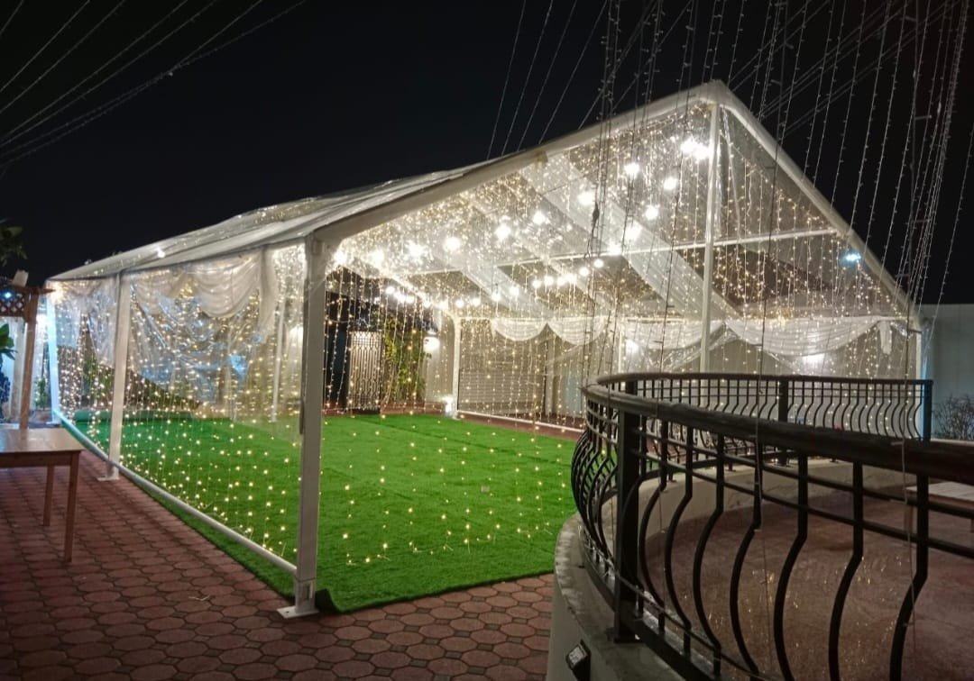 Luxury wedding tent interior Dubai